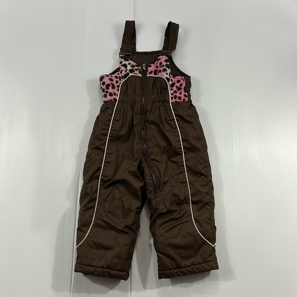 427. ZeroXposur Brown and Pink Kids Snow pants (24 months)‎